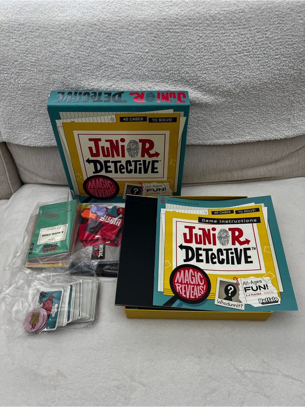 Junior Detective Game Bord Toys for Kids Ages 8+  2-6 Players Complete
